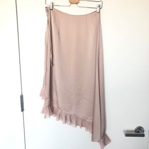 Elizabeth and James asymmetrical pink skirt
